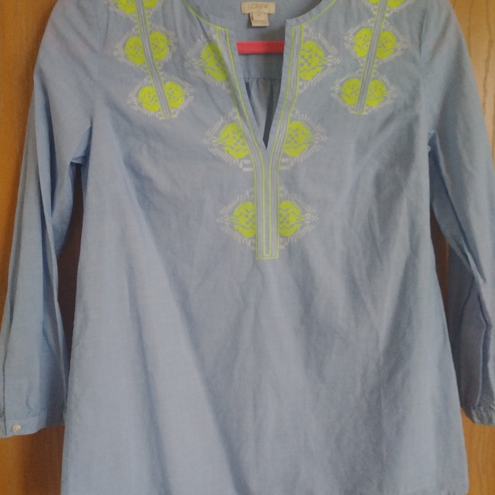 J Crew 3/4 sleeve top